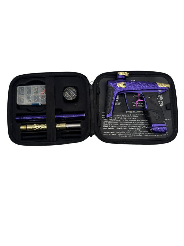 DLX ADRENALINE TM40 GOLD/PURPLE W/MECH FRAME USED