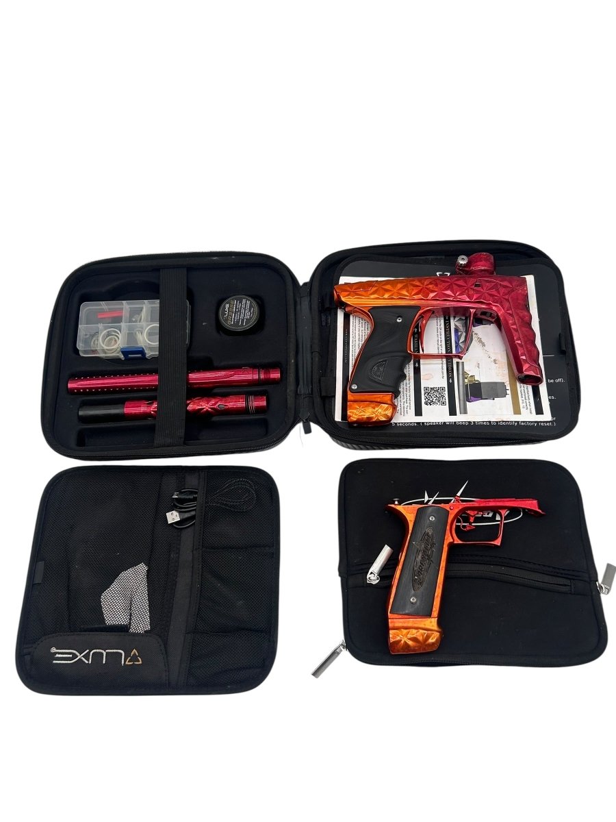 DLX LUXE TM40 ADRENALINE W/MECH FRAME ORANGE/RED ANODIZED USED - P8Ball - Buy, Sell, Trade