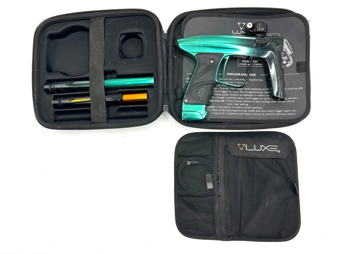 DLX LUXE TM40 BLACK/GREEN ANODIZED USED - P8Ball - Buy, Sell, Trade