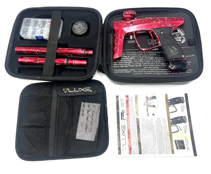 DLX LUXE TM40 RED/WHITE ANODIZED USED - P8Ball - Buy, Sell, Trade