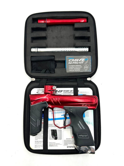 DYE DSR+ RED/SILVER W/IMPRO KIT AND BILLY WING TRIGGER USED - P8Ball - Buy, Sell, Trade