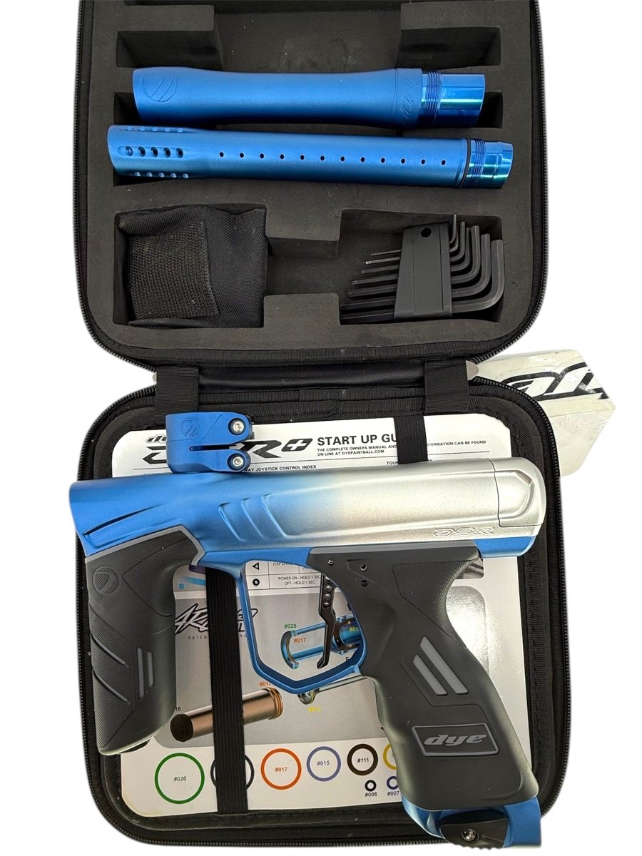 DYE DSR+ SILVER TO BLUE FADE W/ IM PRO KIT - USED (MINT) - P8Ball - Buy, Sell, Trade