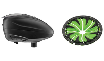 Dye LT - R Paintball Loader Hopper - Black w/ Lime LT - R Quickfeed Speedfeed - P8Ball - Buy, Sell, Trade