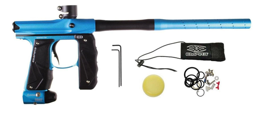 Empire Mini GS Paintball Marker - Aqua Blue with Black Accents - NEW - P8Ball - Buy, Sell, Trade