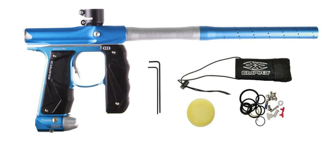 Empire Mini GS Paintball Marker - Blue with Silver Accents - NEW - P8Ball - Buy, Sell, Trade