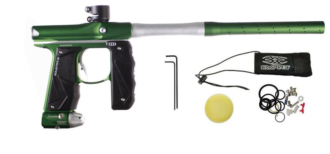 Empire Mini GS Paintball Marker - Green with Silver Accents - NEW - P8Ball - Buy, Sell, Trade