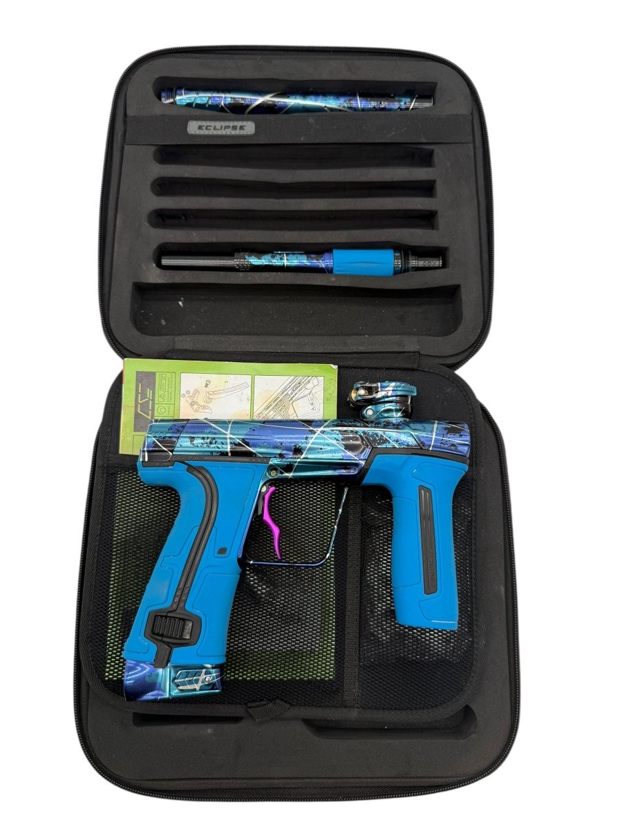 PLANET ECLIPSE CS3 CUSTOM ANODIZED BLUE SPLASH USED - P8Ball - Buy, Sell, Trade