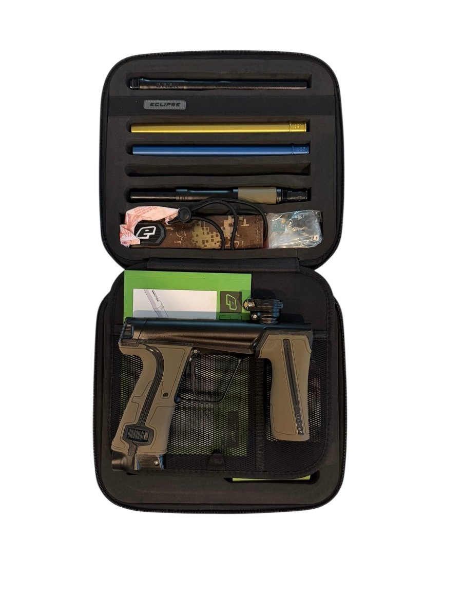 PLANET ECLIPSE CS3 PRO MIDNIGHT W/TAN GRIPS USED - P8Ball - Buy, Sell, Trade