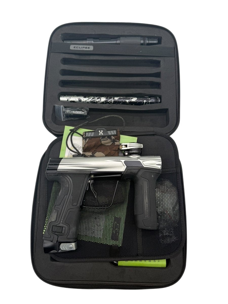 PLANET ECLIPSE CS3 SILVER/BLACK USED W/CUSTOM ANODIZED BARREL TIP - P8Ball - Buy, Sell, Trade