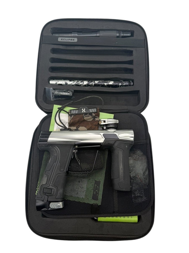 PLANET ECLIPSE CS3 SILVER/BLACK USED W/CUSTOM ANODIZED BARREL TIP - P8Ball - Buy, Sell, Trade