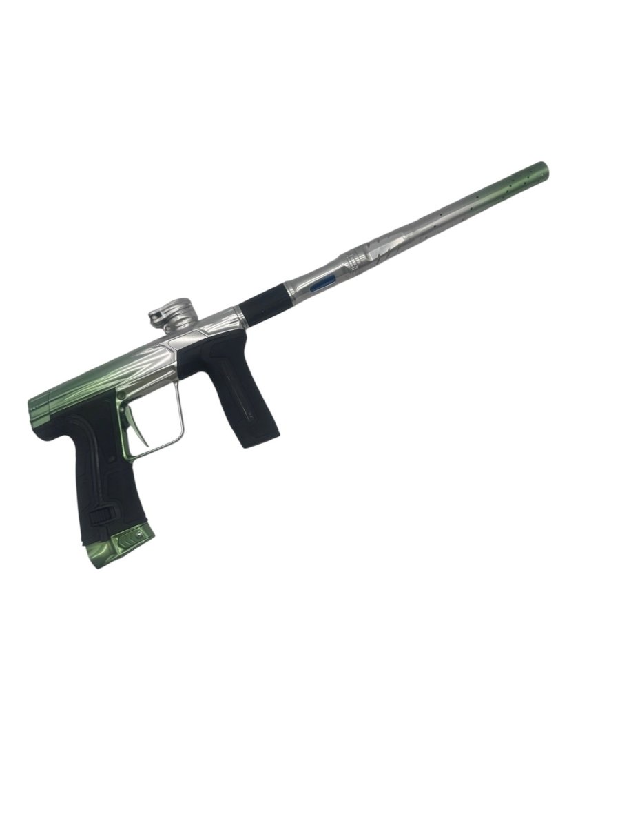 PLANET ECLIPSE CS3 SILVER/GREEN FADE USED GLOSS - P8Ball - Buy, Sell, Trade