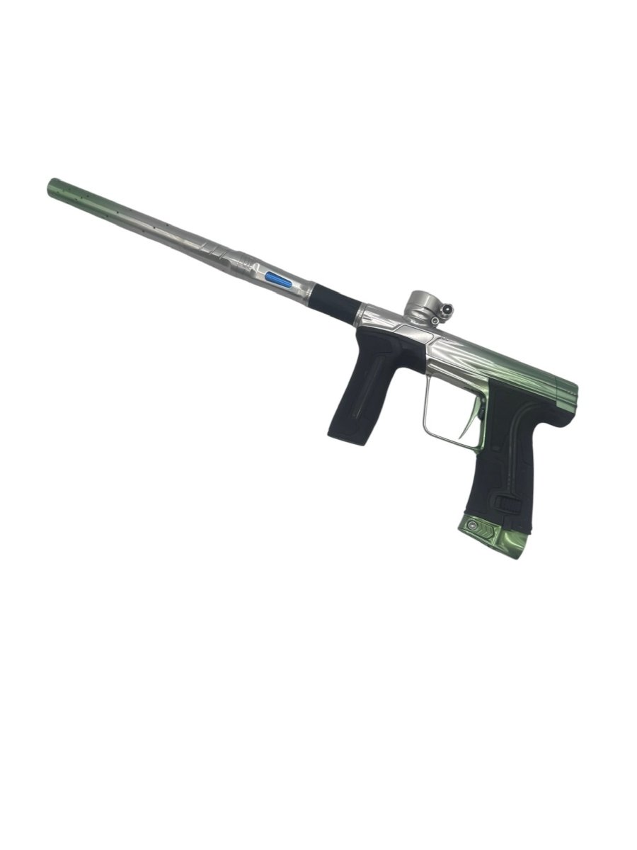 PLANET ECLIPSE CS3 SILVER/GREEN FADE USED GLOSS - P8Ball - Buy, Sell, Trade