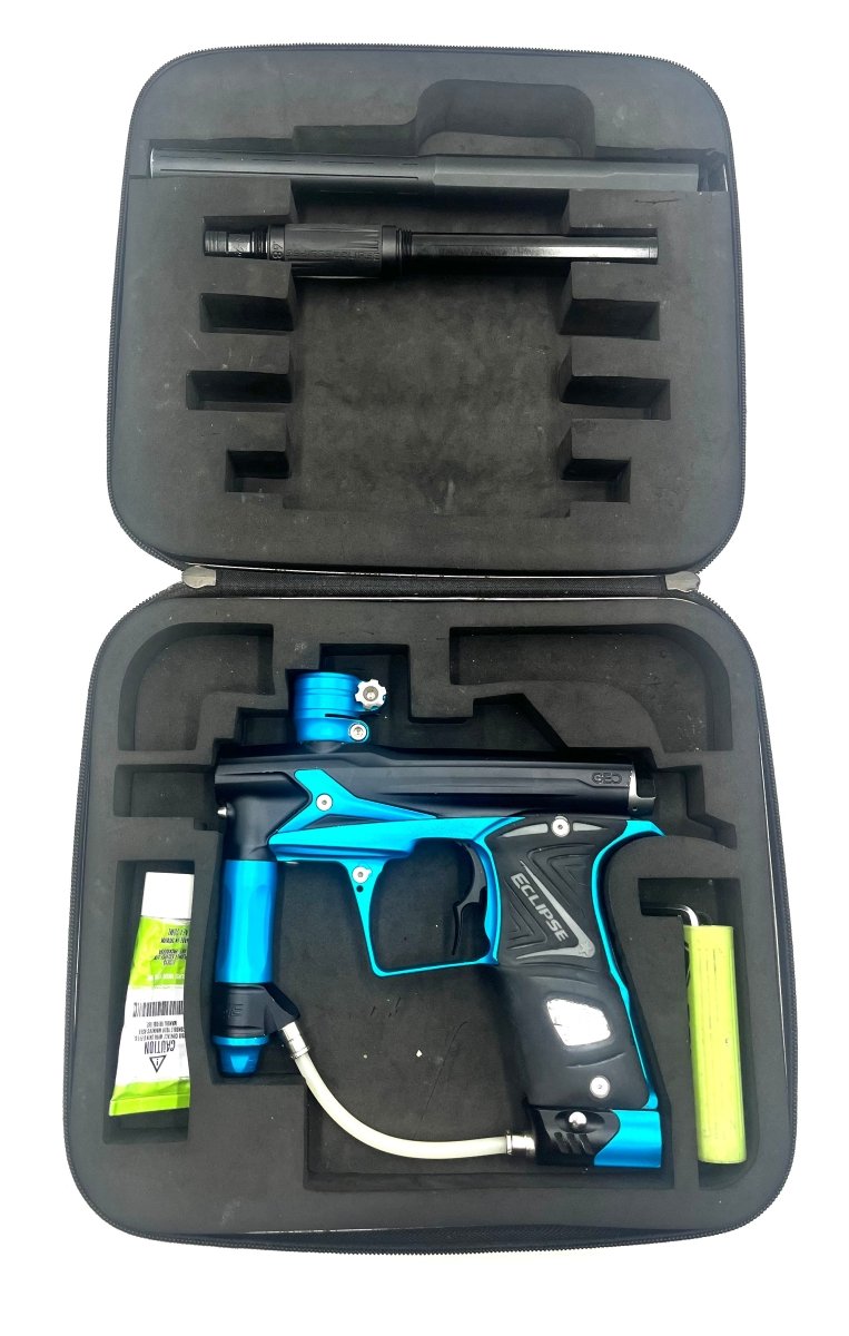 PLANET ECLIPSE GEO3 IVCORE BLACK/BLUE WITH VIOLENCE DUECE TRIGGER USED - P8Ball - Buy, Sell, Trade