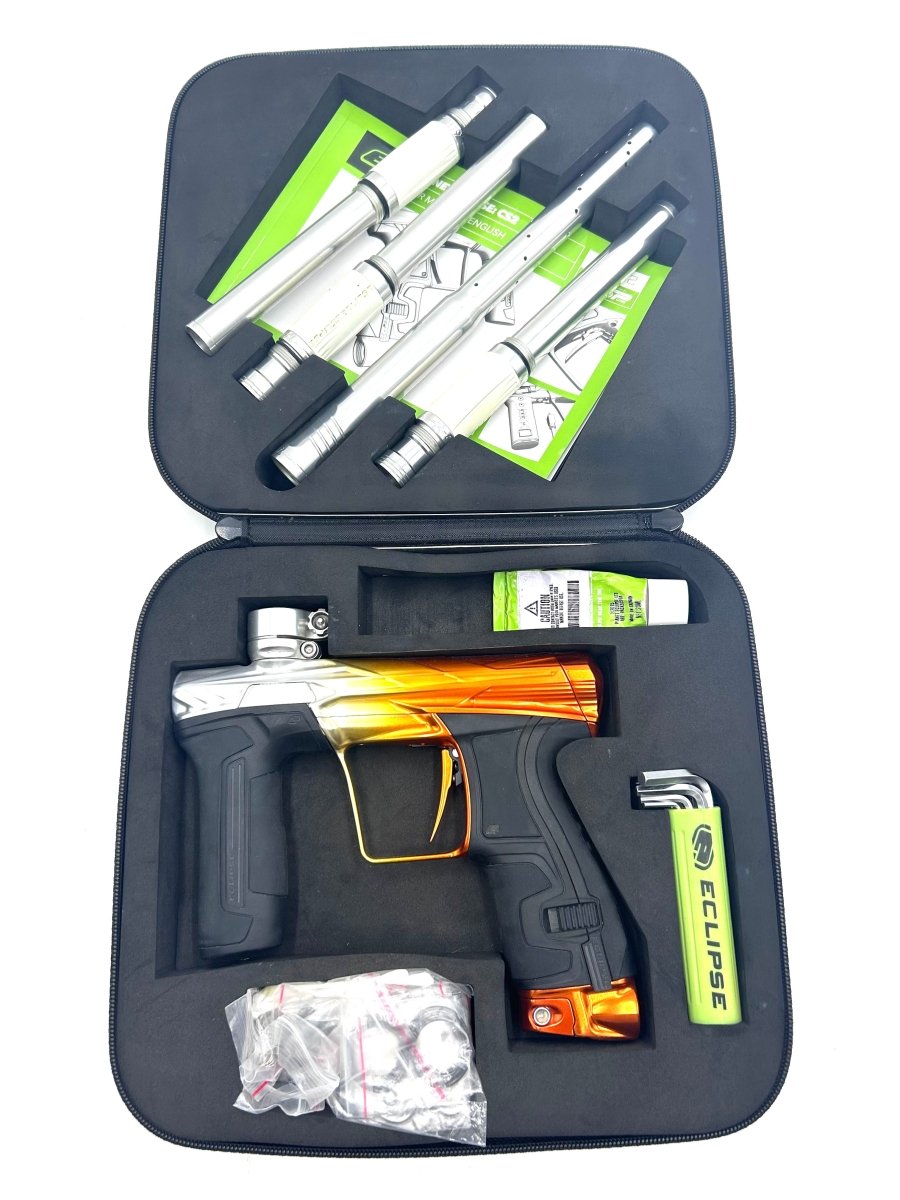 PLANET ECLIPSE HK CS2 CUSTOM ANODIZED SILVER - ORANGE USED - P8Ball - Buy, Sell, Trade