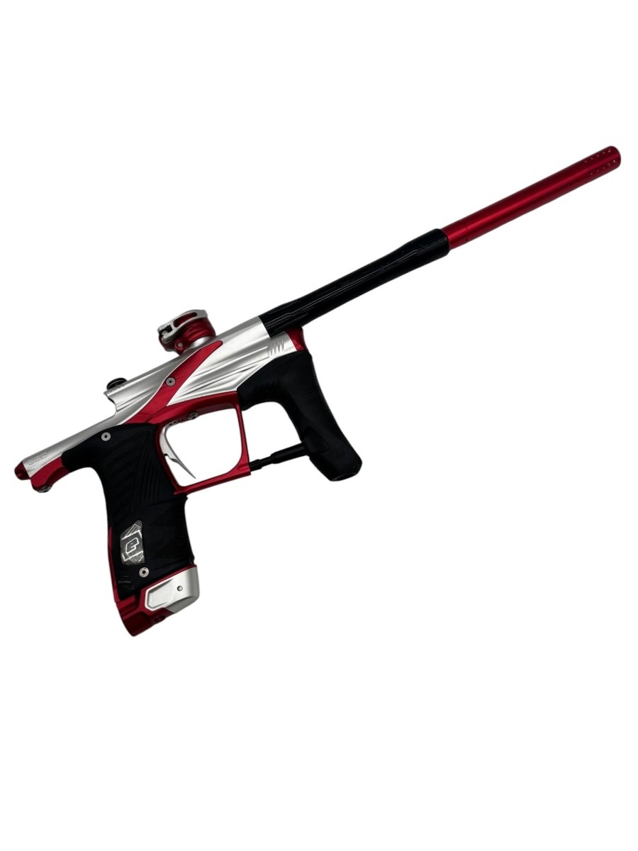 PLANET ECLIPSE LV1.6 SILVER/RED USED W/DYE ULI BARREL - P8Ball - Buy, Sell, Trade