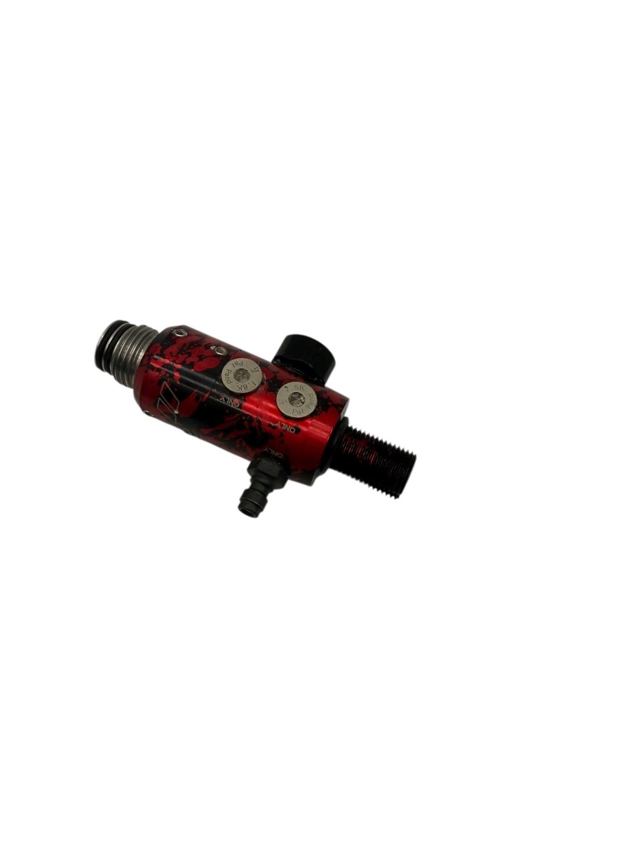 POWERHOUSE REGULATOR CUSTOM ANODIZED RED SPLASH USED - P8Ball - Buy, Sell, Trade