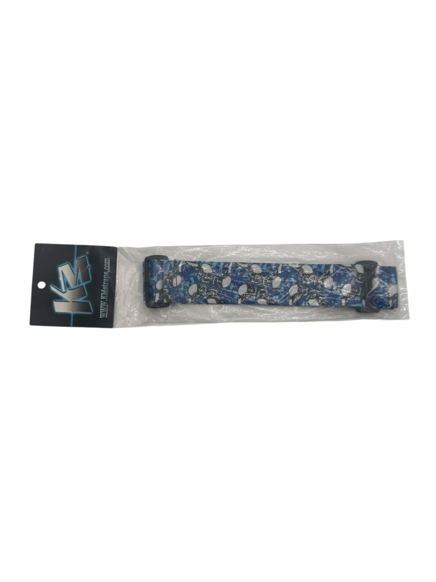SANDANA GOGGLE STRAP BLUE/WHITE FLYING SKULLS - P8Ball - Buy, Sell, Trade