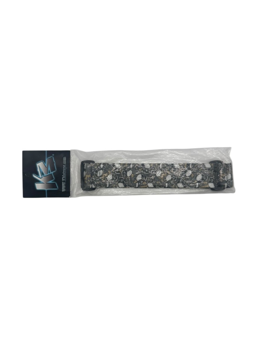 SANDANA GOGGLE STRAP GRAY/GOLD FLYING SKULLS - P8Ball - Buy, Sell, Trade
