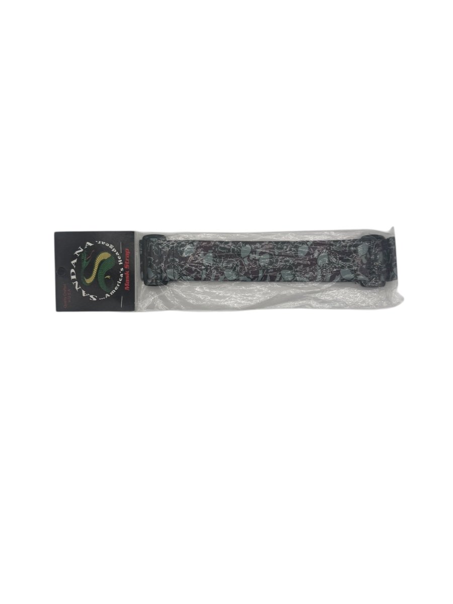 SANDANA GOGGLE STRAP PURPLE/TEAL FLYING SKULLS - P8Ball - Buy, Sell, Trade