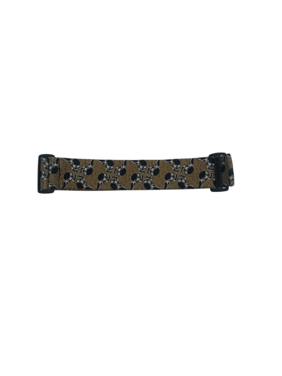 SANDANA GOGGLE STRAP TAN/BLACK FLYING SKULLS - USED - P8Ball - Buy, Sell, Trade