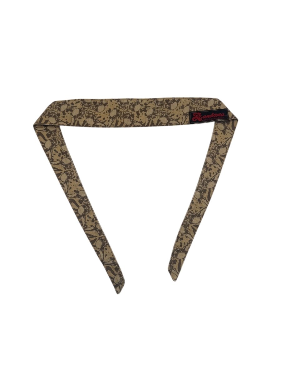 SANDANA HEADBAND TAN/BROWN FLYING SKULLS - P8Ball - Buy, Sell, Trade