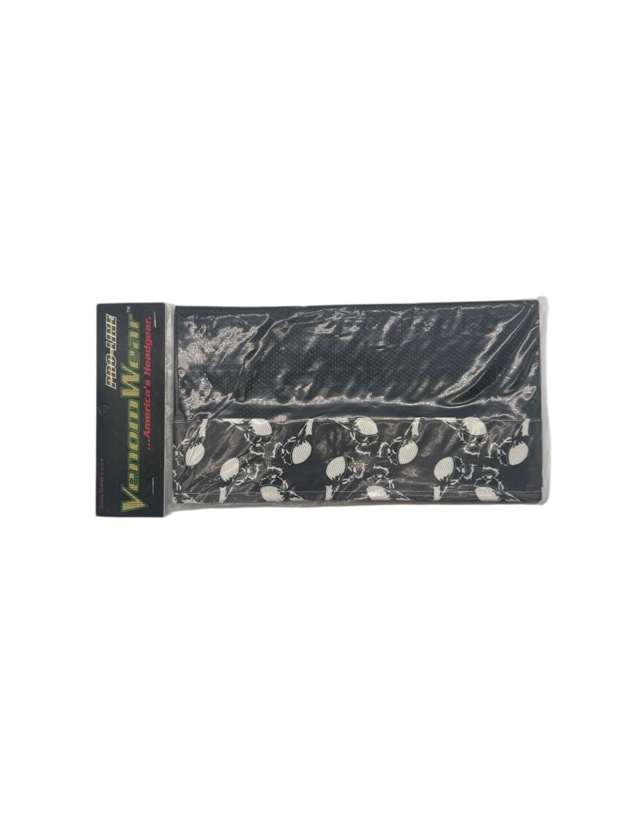 SANDANA HEADWRAP BLACK/WHITE FLYING SKULLS - P8Ball - Buy, Sell, Trade