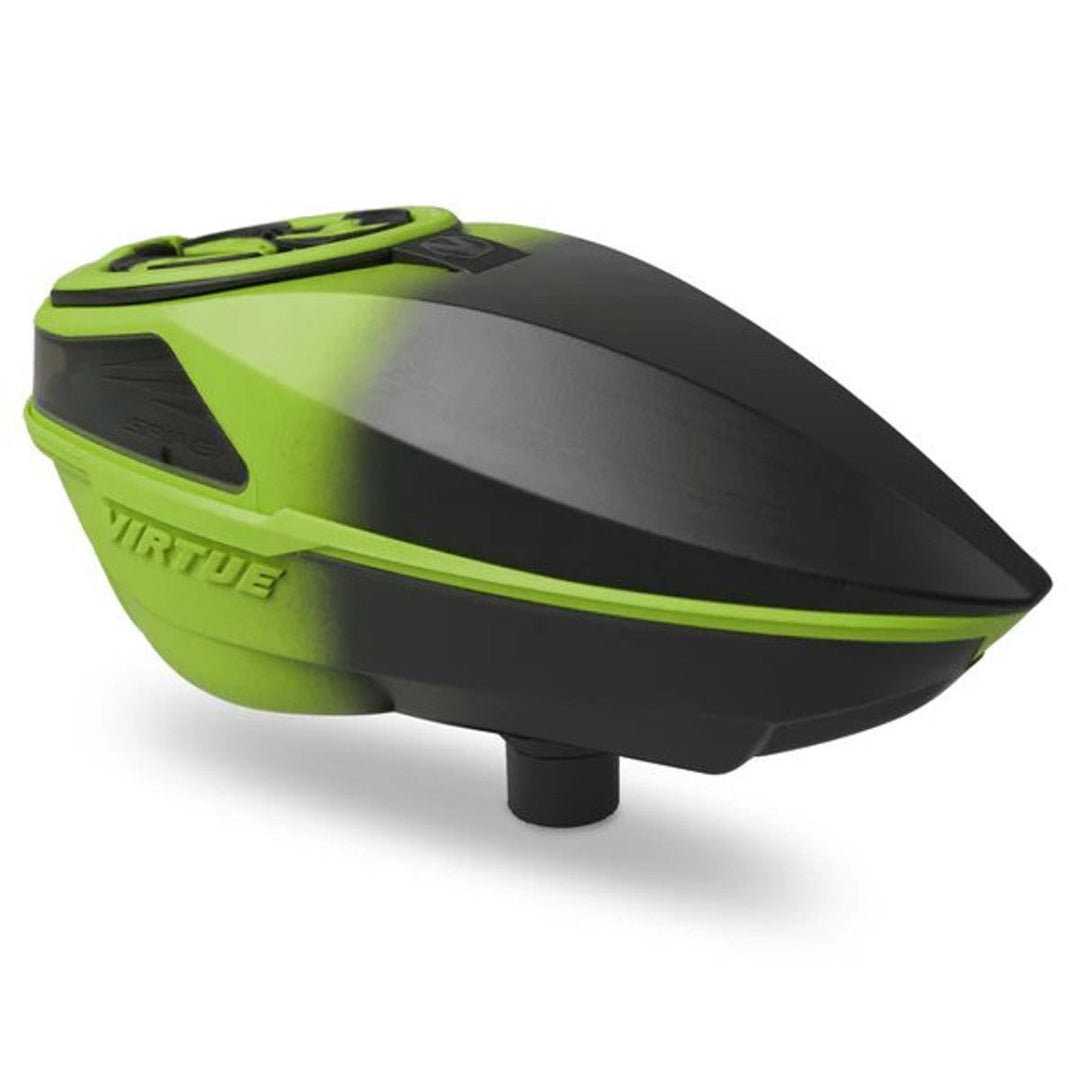Virtue Spire V 5 Electronic Paintball Hopper Loader w/ Speedfeed and Lid - Acid Black Fade - P8Ball - Buy, Sell, Trade
