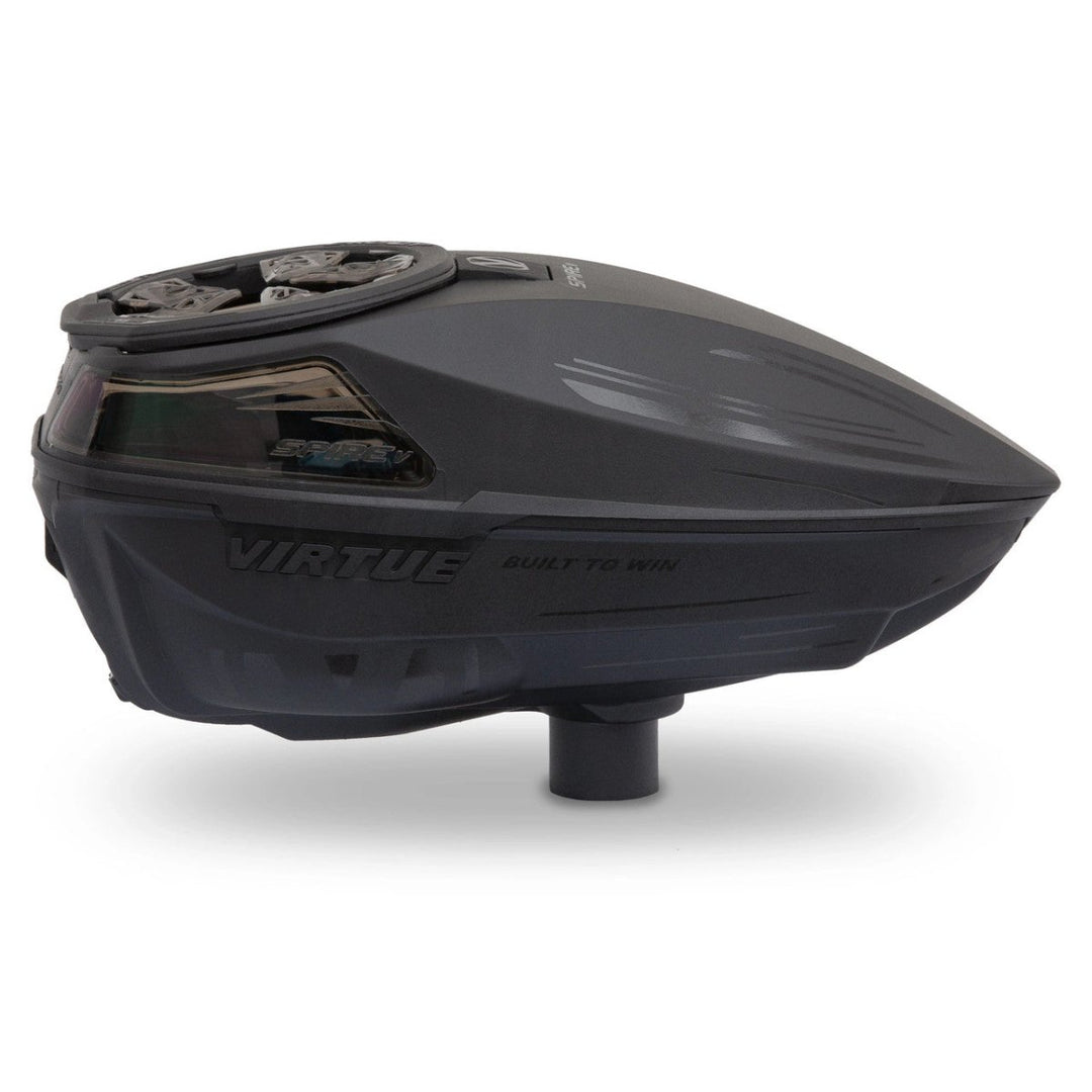 Virtue Spire V 5 Electronic Paintball Hopper Loader w/ Speedfeed and Lid - Black - P8Ball - Buy, Sell, Trade