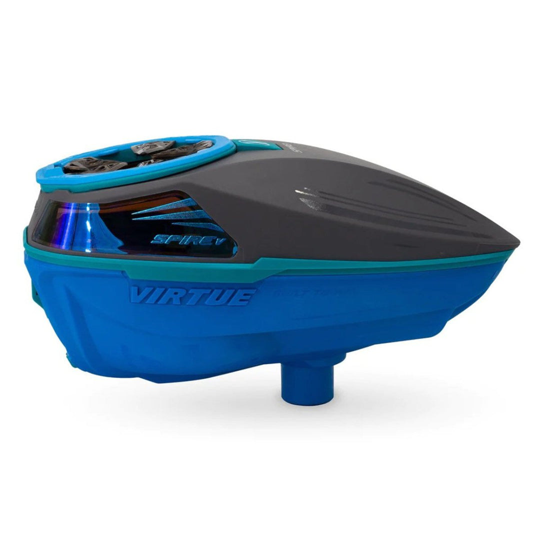 Virtue Spire V 5 Electronic Paintball Hopper Loader w/ Speedfeed and Lid - Black Sky - P8Ball - Buy, Sell, Trade