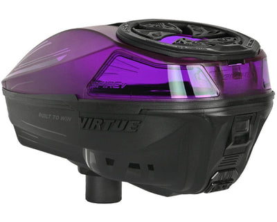 Virtue Spire V 5 Electronic Paintball Hopper Loader w/ Speedfeed and Lid - Dust Crystal Purple Black LE - P8Ball - Buy, Sell, Trade