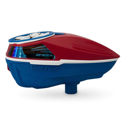 Virtue Spire V 5 Electronic Paintball Hopper Loader w/ Speedfeed and Lid - Patriot - P8Ball - Buy, Sell, Trade