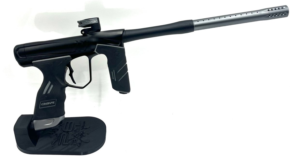 DYE DSR+ w/IMPRO KIT/ BILLY WING TRIGGER BLACK/SILVER USED - P8Ball - Buy, Sell, Trade